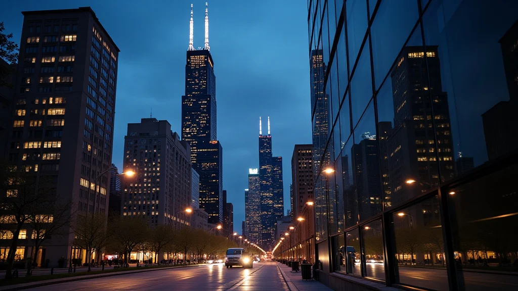 The image shows a clock face highlighting Chicago time, aiding understanding of the time zone.