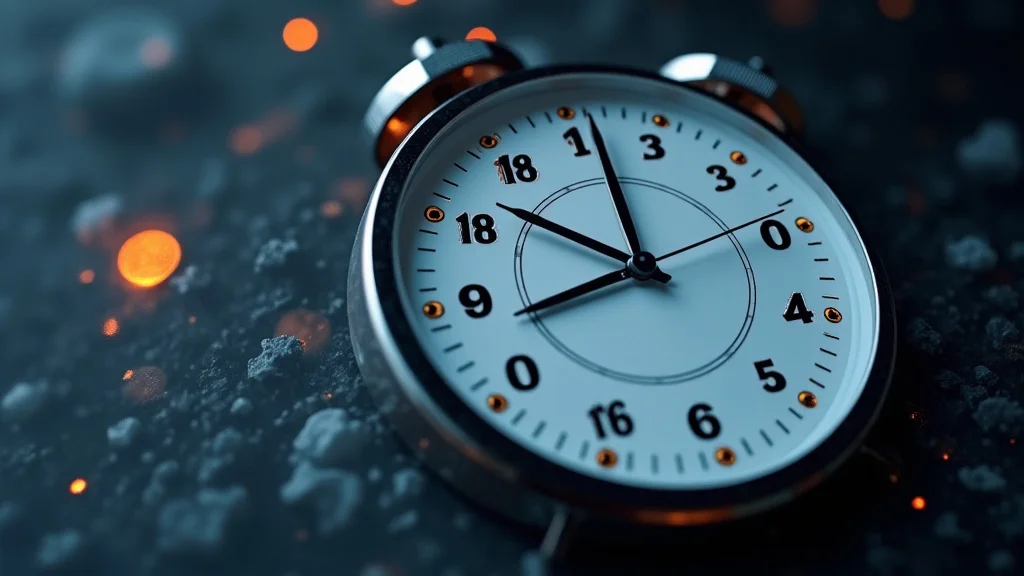 This image shows a world map with highlighted time zones and a clock, illustrating What Time Zone Am I In Now.