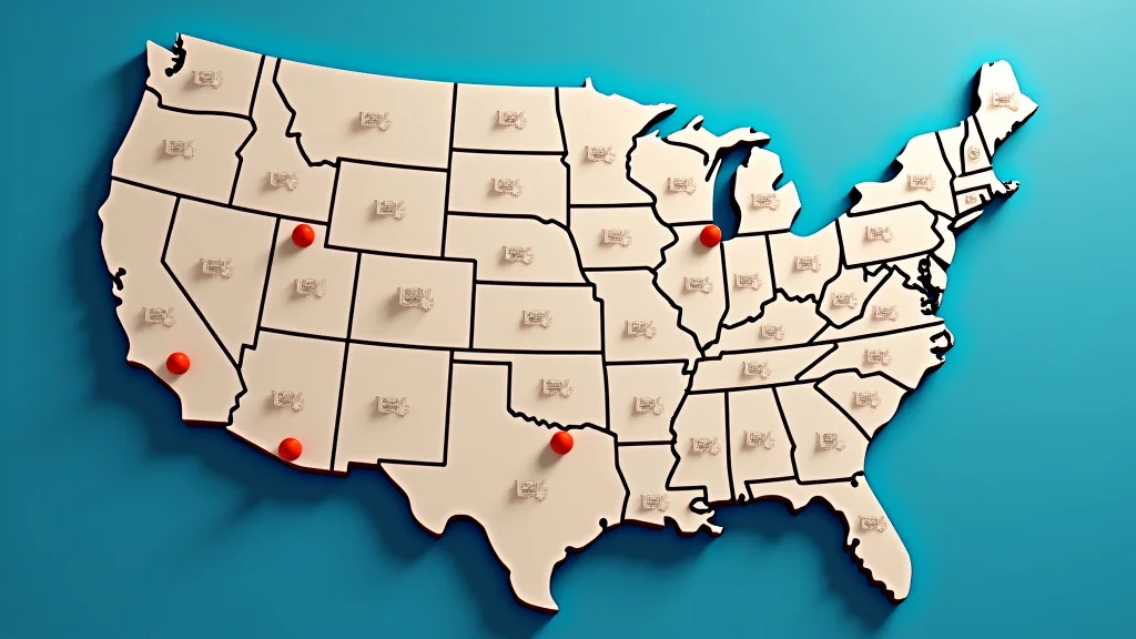 The image shows a detailed US time zone map guide highlighting continental United States and Alaska.